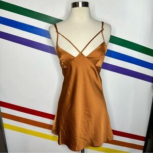 NEW Urban Outfitters strappy silky dress size small